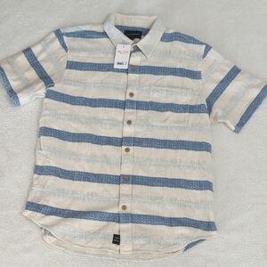 Lucky Brand Blue and Cream Casual Shirt